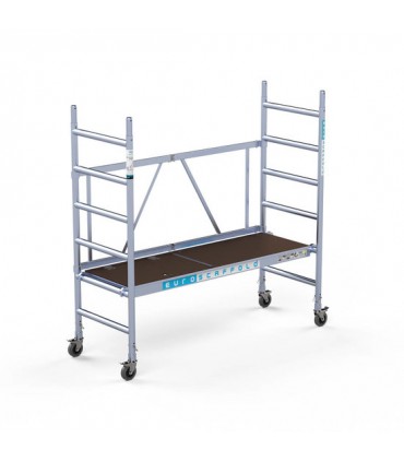 Andamio plegable aluminio, con plataforma sin trampilla