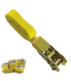 Cinta de Amarre Con Ratchet 25 mm. x  4 Metros. 1 Pieza