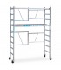 Andamio plegable aluminio, con plataforma sin trampilla