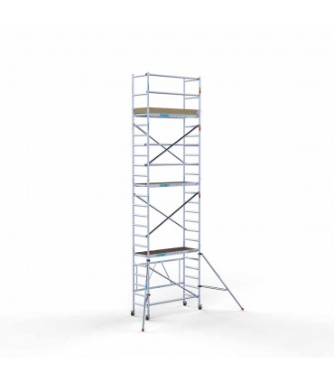 Andamio plegable aluminio, con plataforma sin trampilla