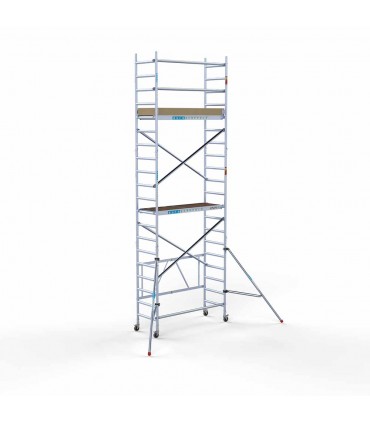 Andamio plegable aluminio, con plataforma sin trampilla