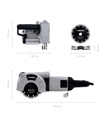 Rozadora de paredes 150mm